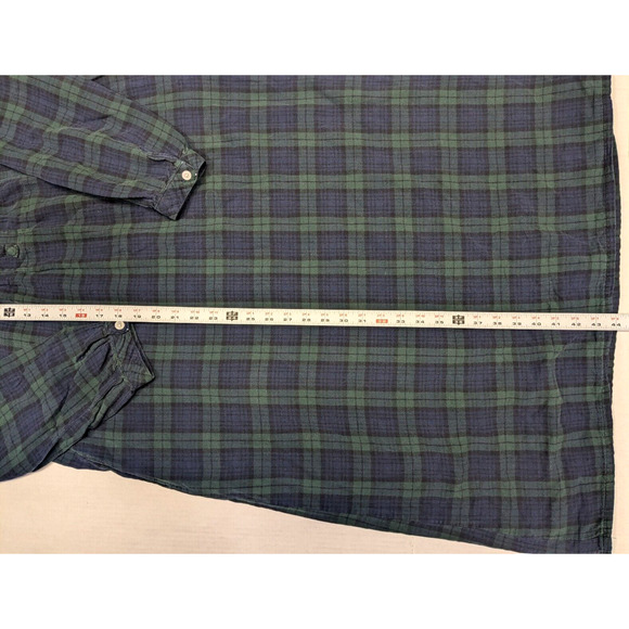 L.L. Bean Plaid Nightgown - Blue and Green - Picture 2 of 5